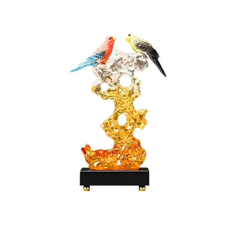 Statuette - Decorative Stone Bird Small by House Of Avana
