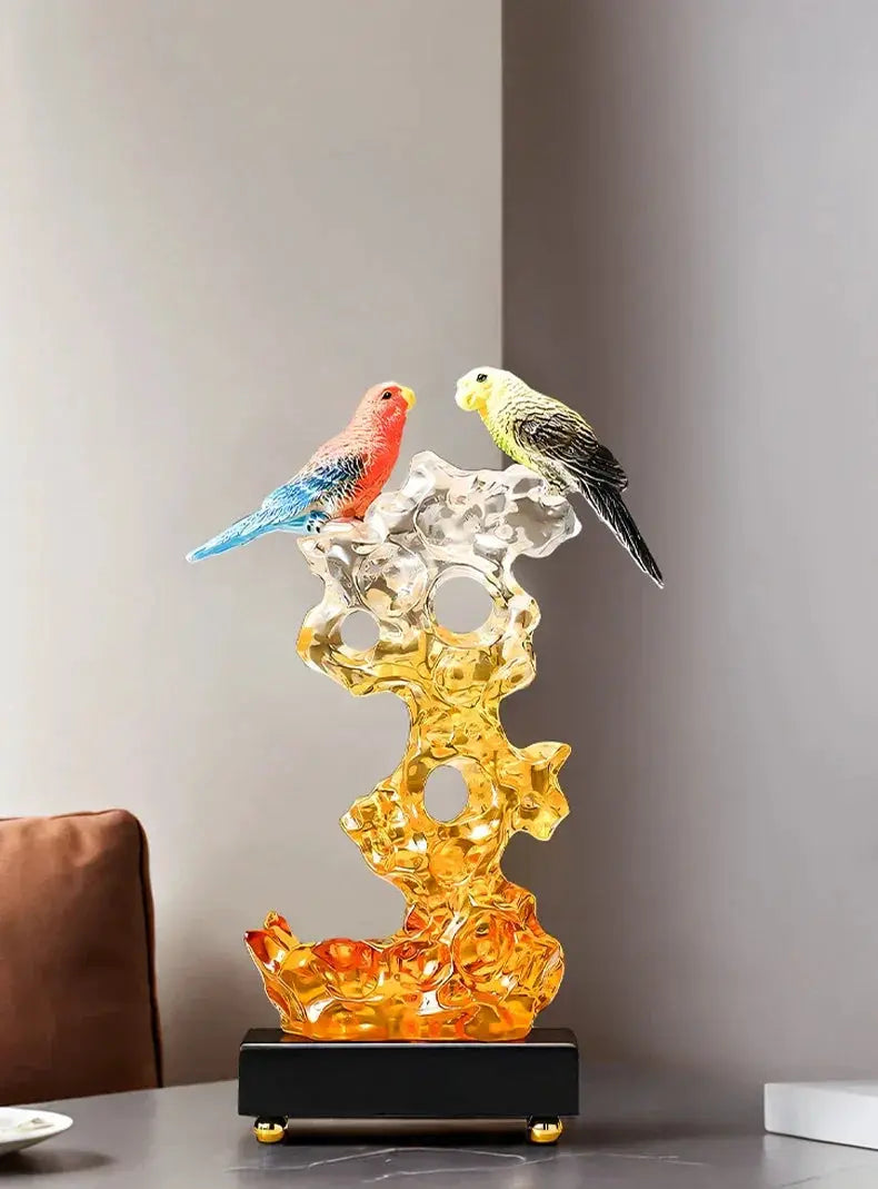 Statuette - Decorative Stone Bird Small by House Of Avana