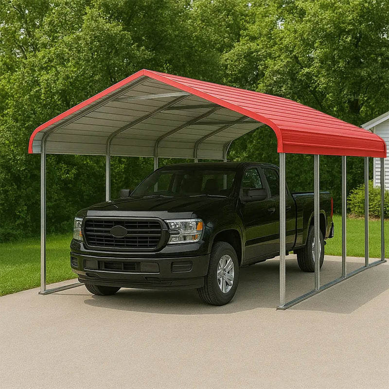 Classic Steel Carport W12' x L20' by Chery Industrial