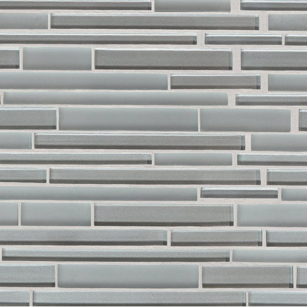 Sterlina Gloss/matte Interlocking Slides Glass Mosaics 12x12
