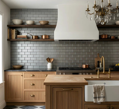 Glass Subway Backsplash