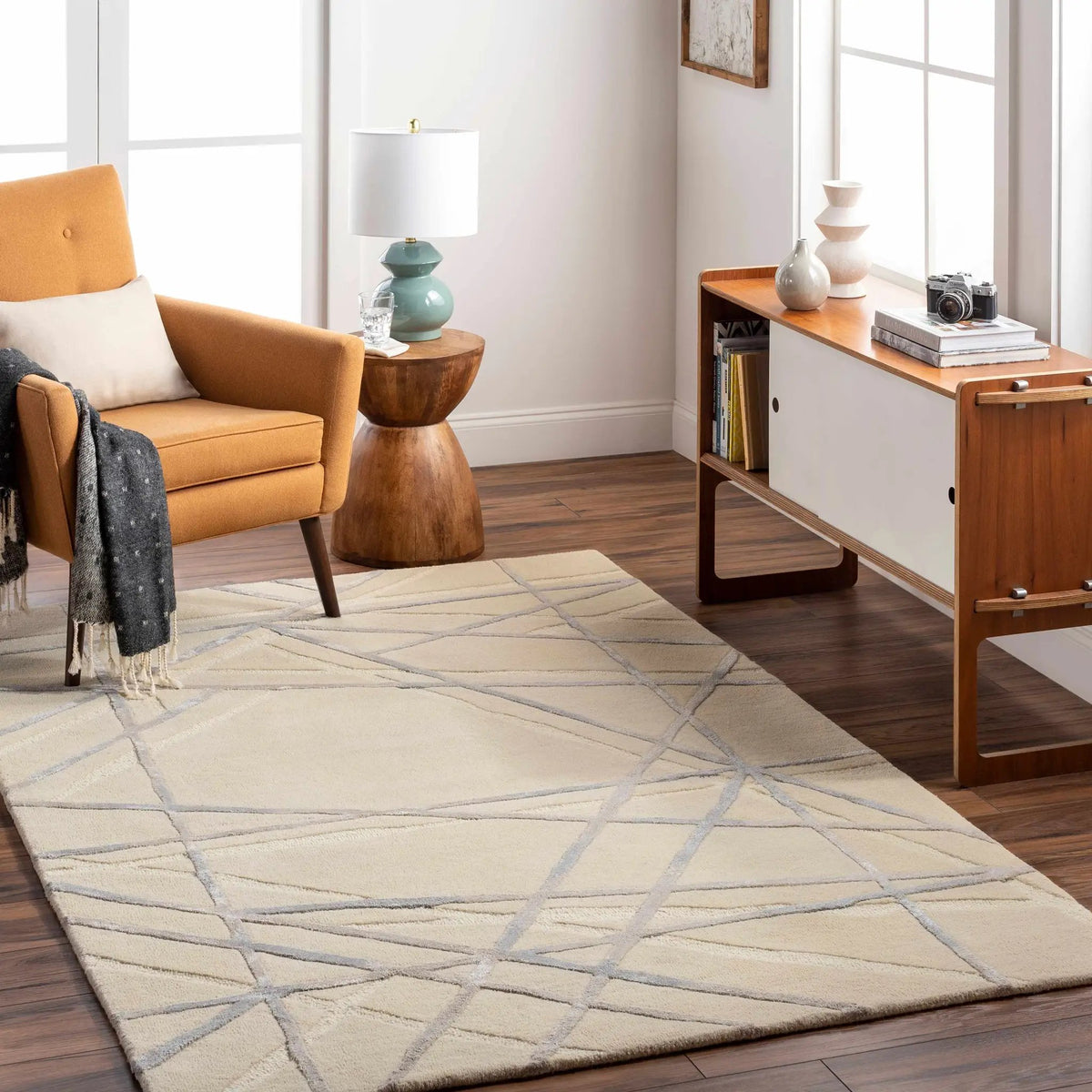 Amjad Area Rug - Clearance, installed in a room