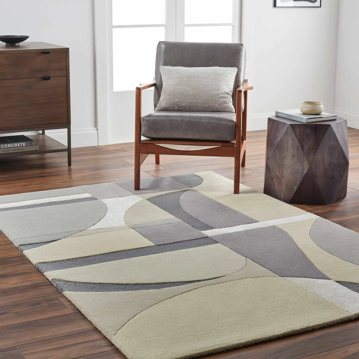 Duru Area Rug - Clearance, installed in a room