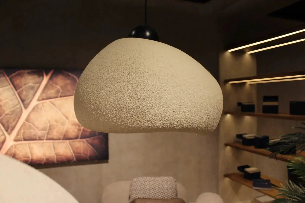 Wabi Sabi Chandeliers - Decorative Stone Textured Pendant Light, photo 3 of 10