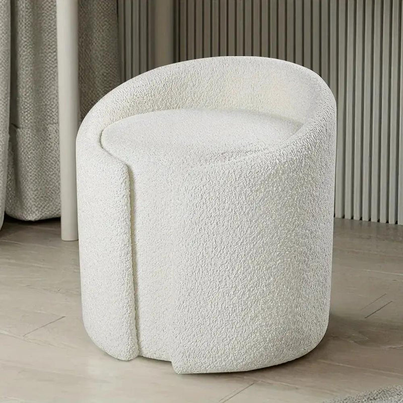Stool - Fleece Teddy Grey by House Of Avana