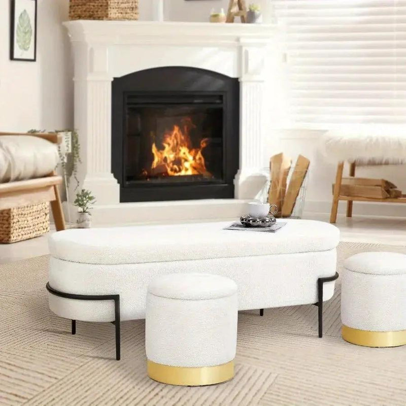 Storage Bench - Modern White by House Of Avana