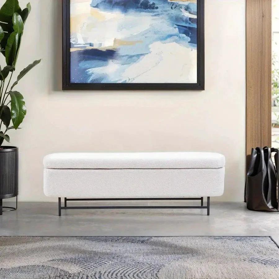 Storage Bench - Modern White by House Of Avana
