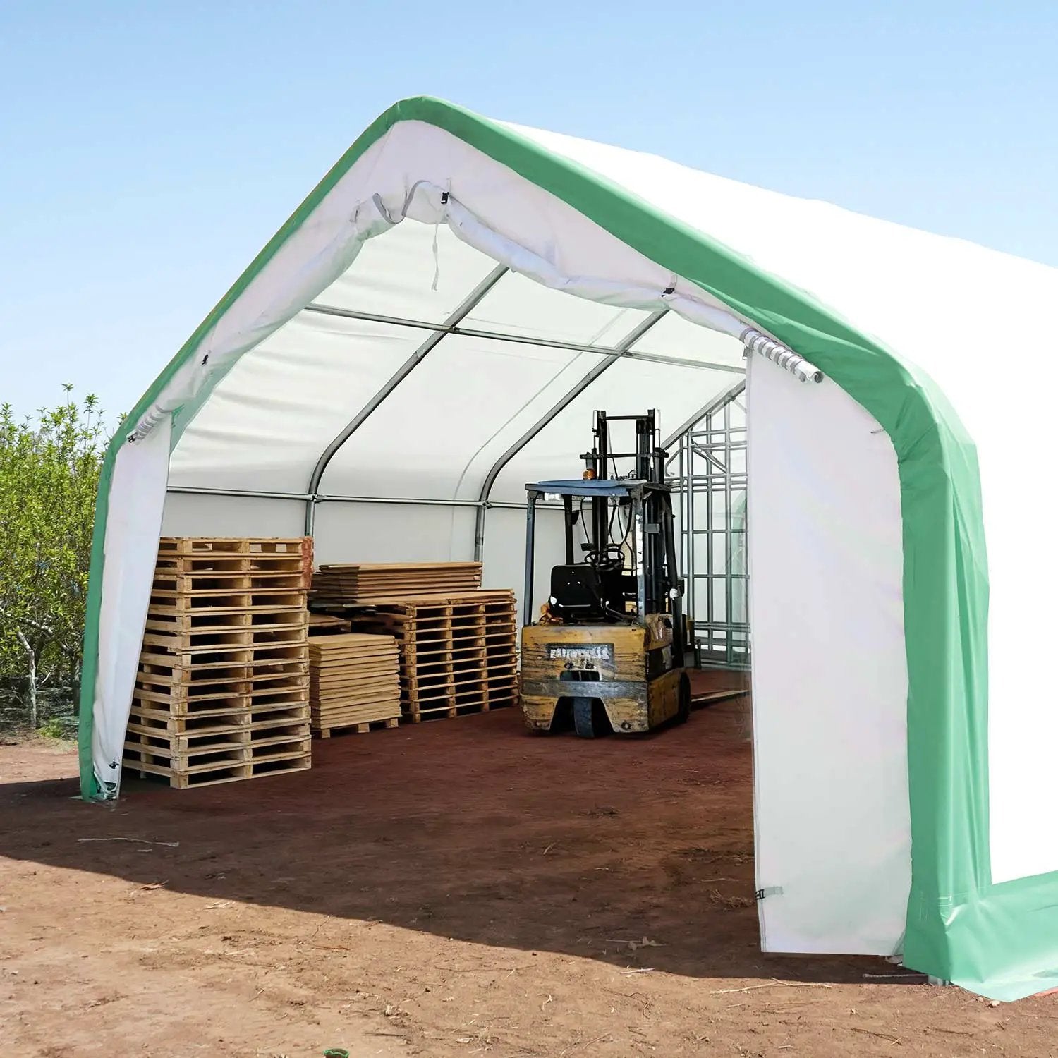 W20'xL20'xH12' Single Truss Storage Shelter by Chery Industrial