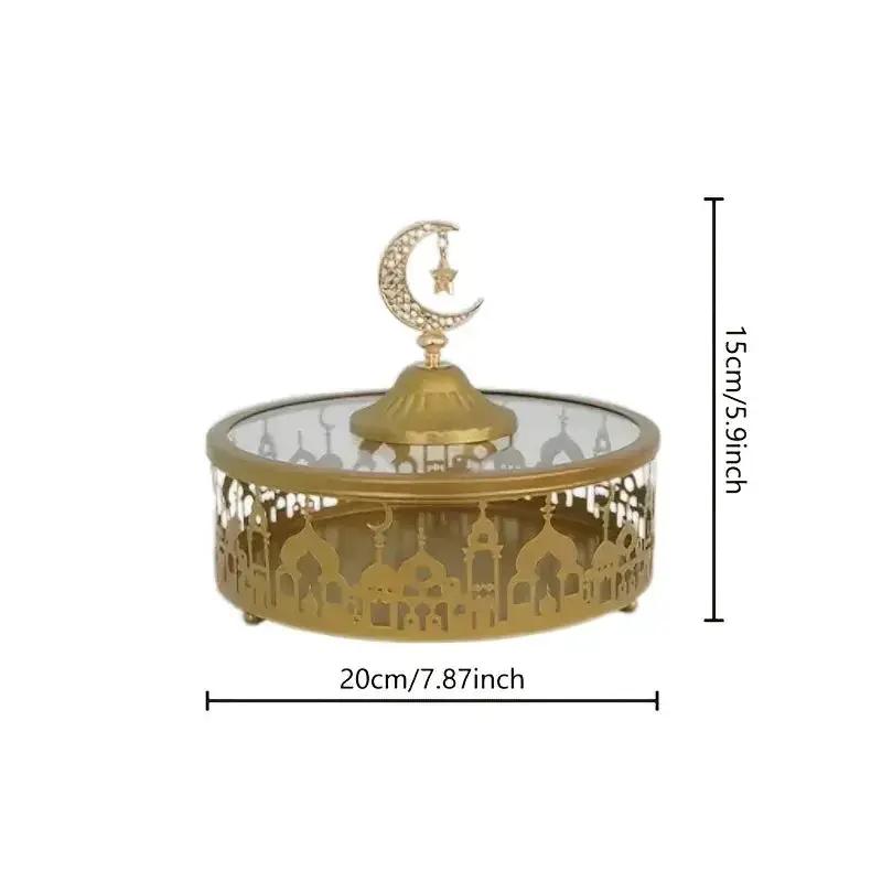 Storage Tray - Geometric Golden with Lid by House Of Avana