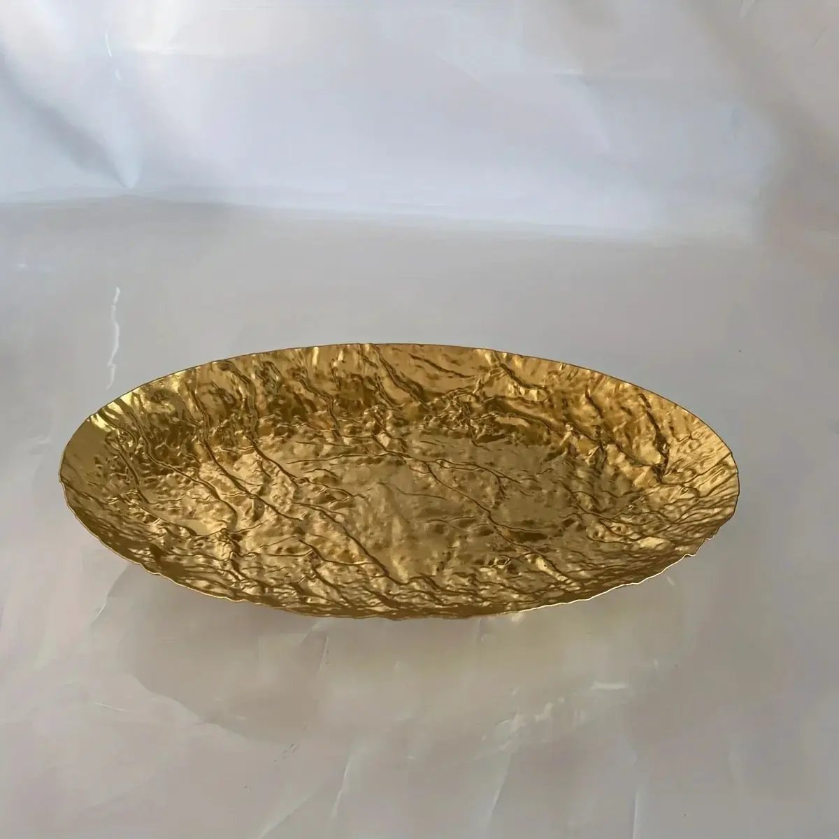 Storage Tray - Hammered Golden Metal by House Of Avana