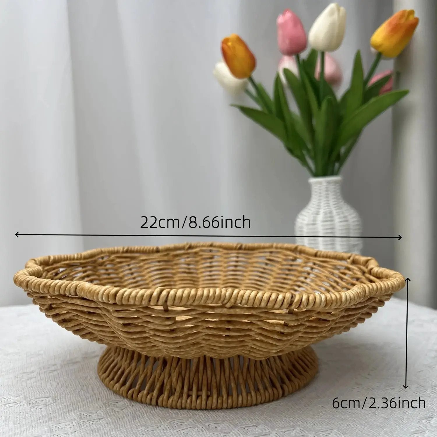 Storage Tray - Handwoven Bohemian Wooden by House Of Avana