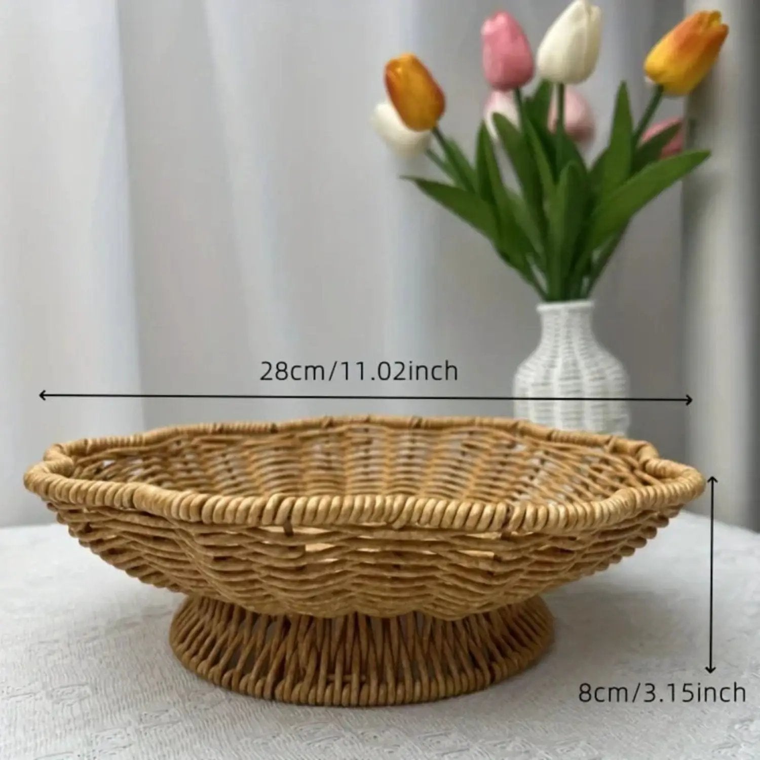 Storage Tray - Handwoven Bohemian Wooden by House Of Avana
