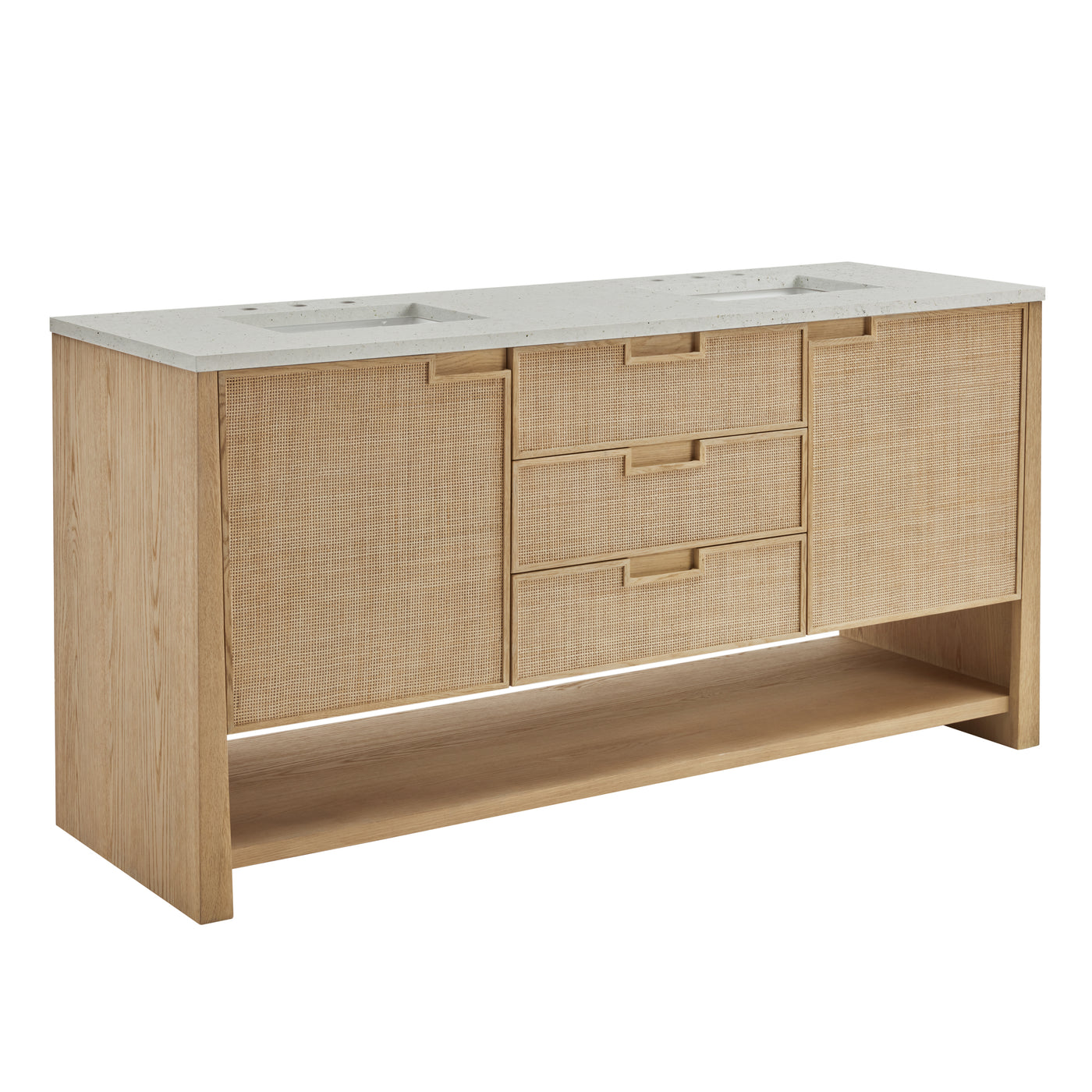 James Martin Solene 72" Double Bathroom Vanity, Seaside Oak, view 32