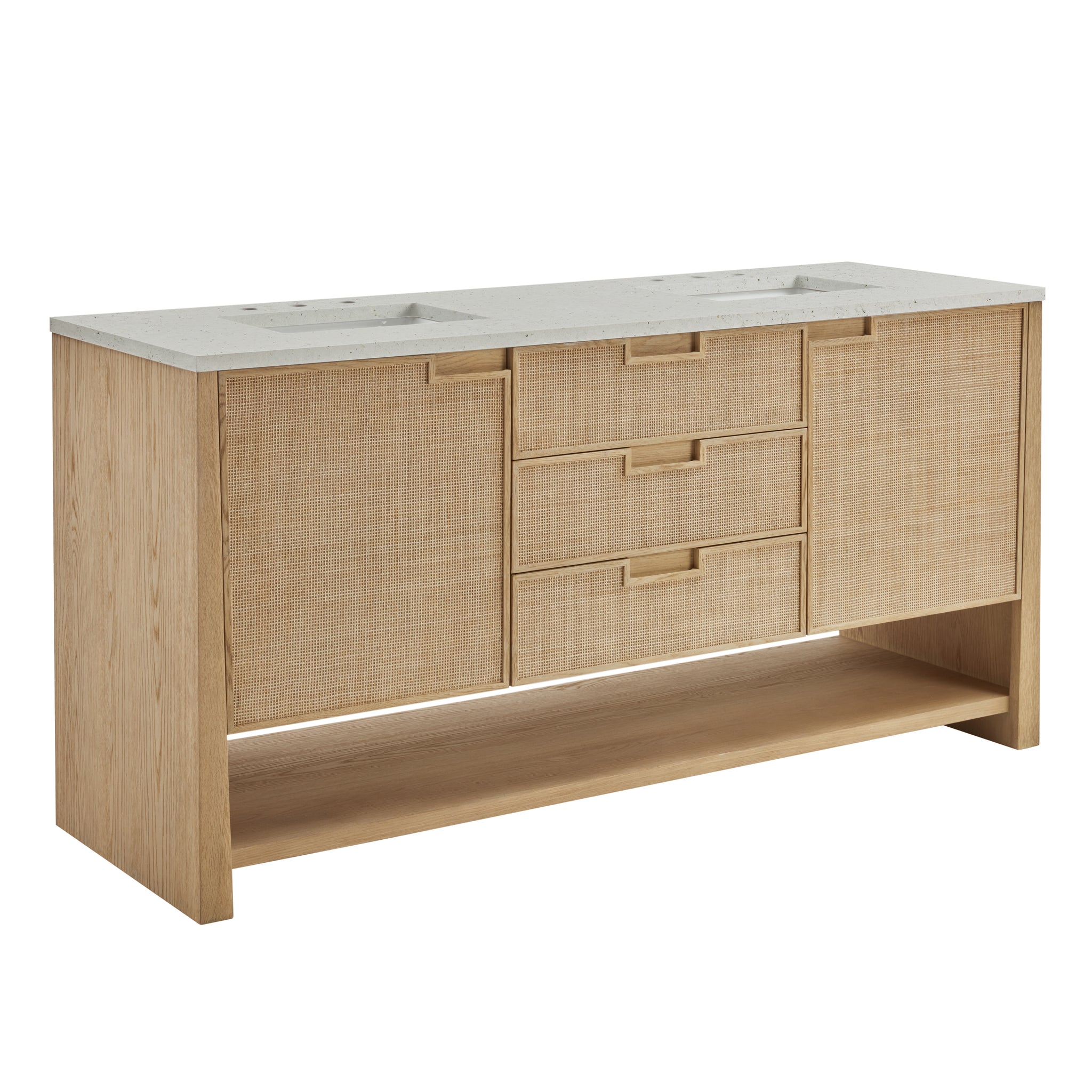 James Martin Solene 72" Double Bathroom Vanity, Seaside Oak, view 32