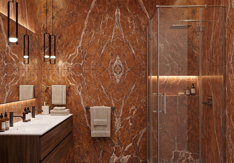 Stradivari Leather Marble Slab Random room scene 5