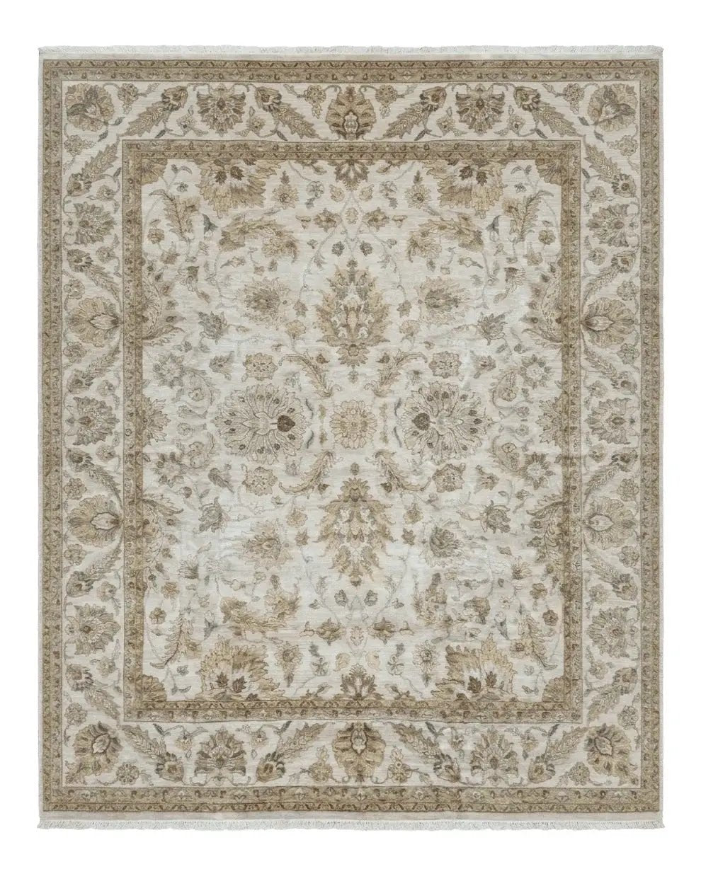 Palace Size Rug 12x15, Neutral Light Colors, Oat, Peshawar Chobi Oushak Rug, Handmade Wool Rug by Jewel Rugs