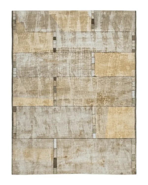 Tufenkian Tibetan Rug 12x16, Handmade Wool Modern Area Rug, Palace Size Carpet