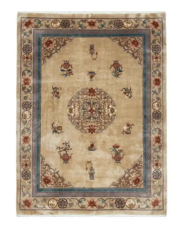 Chinese Wool Rug 8x12, Chinese 90 Line Rug