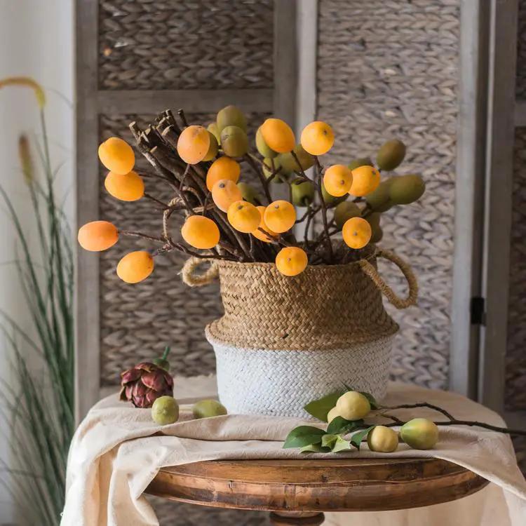 Straw Basket Pop Up Belly Basket by RusticReach