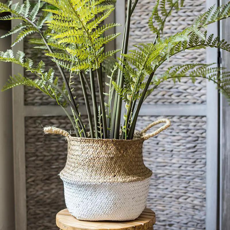 Straw Basket Pop Up Belly Basket by RusticReach