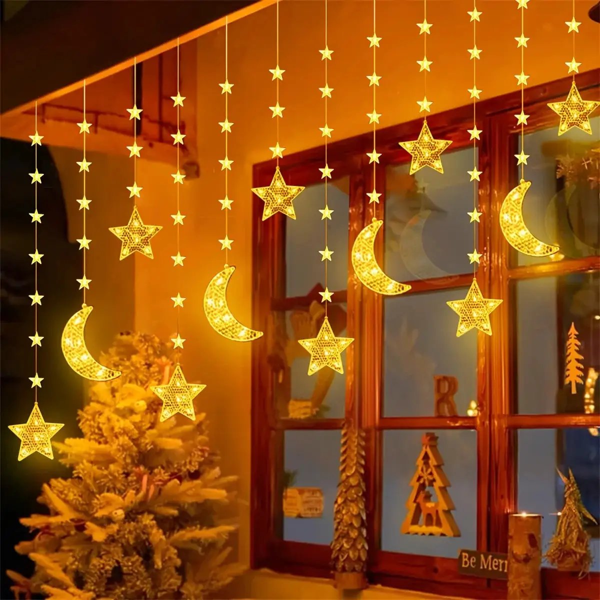 String Lights - LED Moon Star Decor by House Of Avana