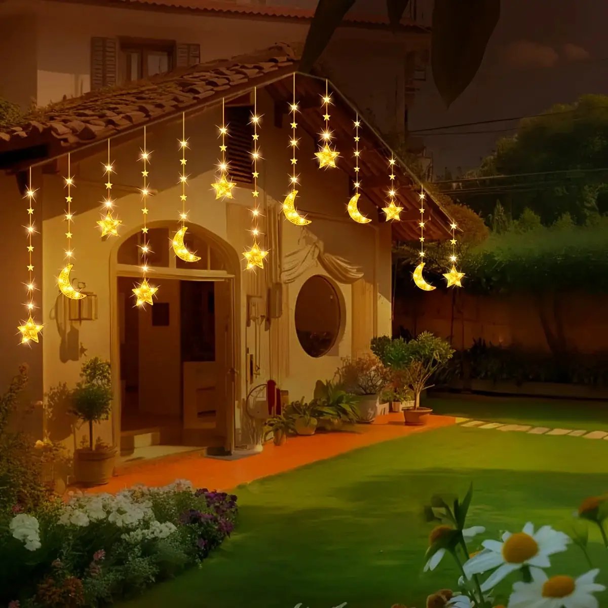 String Lights - LED Moon Star Decor by House Of Avana