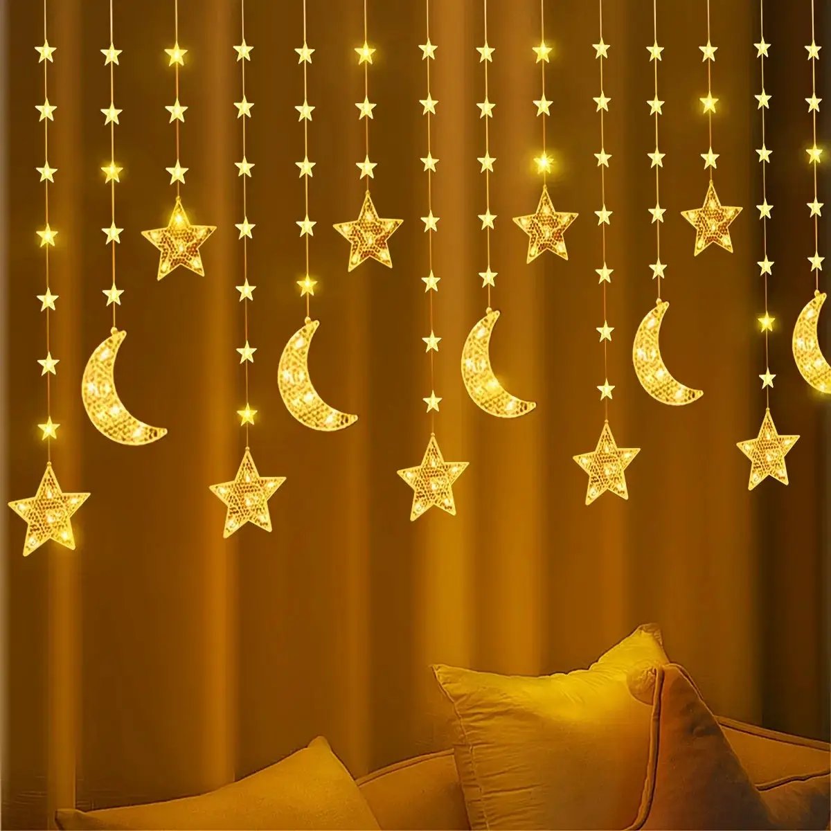 String Lights - LED Moon Star Decor by House Of Avana