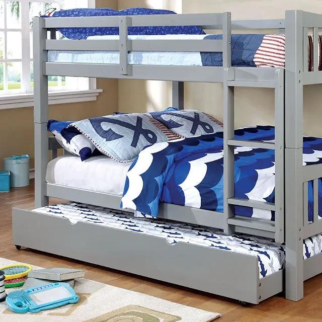 Cameron - Full/Full Bunk Bed, Gray by Unique Piece Furniture