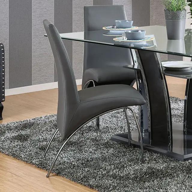 Wailoa - Side Chair, Gray (2/Box) by Unique Piece Furniture