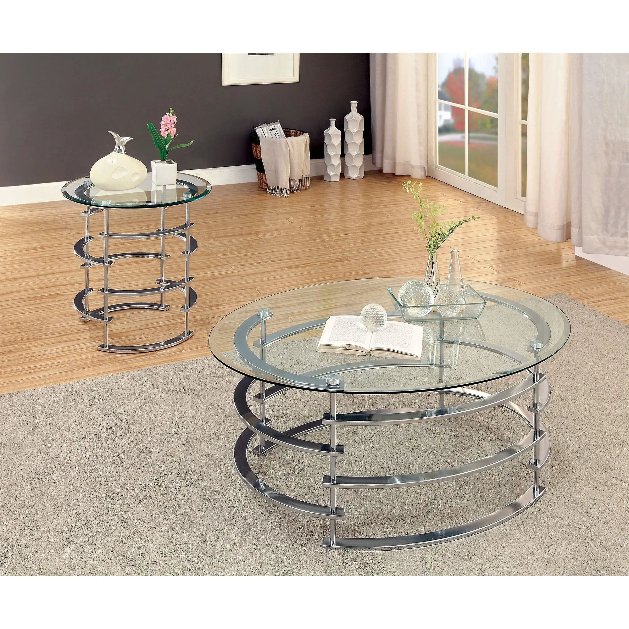 Clonmel - End Table, Chrome by Unique Piece Furniture