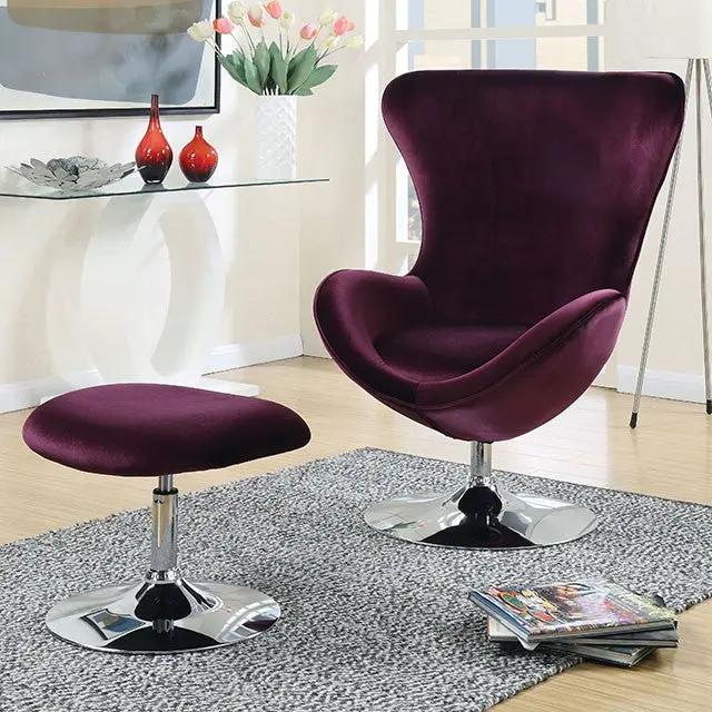 Eloise - Chair w/ Ottoman by Unique Piece Furniture