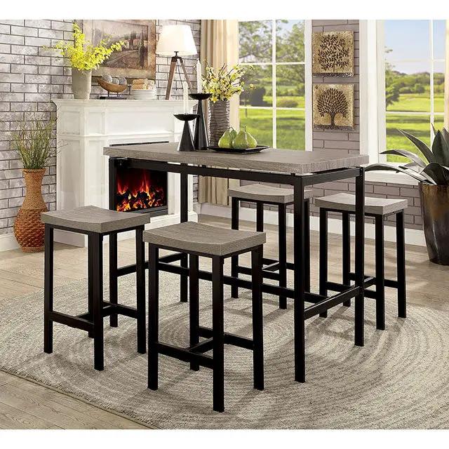 Vilvoorde - 5 Pc. Counter Ht. Table Set by Unique Piece Furniture