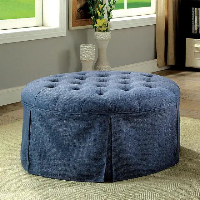 Claes - Round Ottoman by Unique Piece Furniture