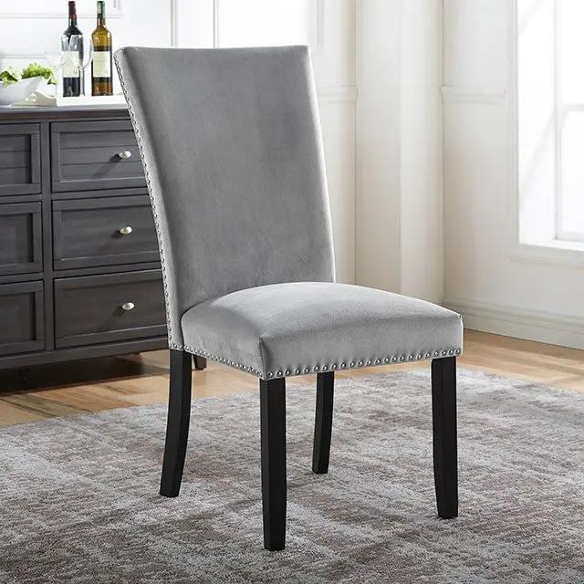 Kian - Side Chair, Light Gray (2/Ctn) by Unique Piece Furniture