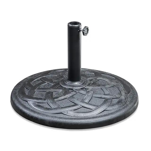 Mora - 11' Outdoor Umbrella + 21" Round Base by Unique Piece Furniture