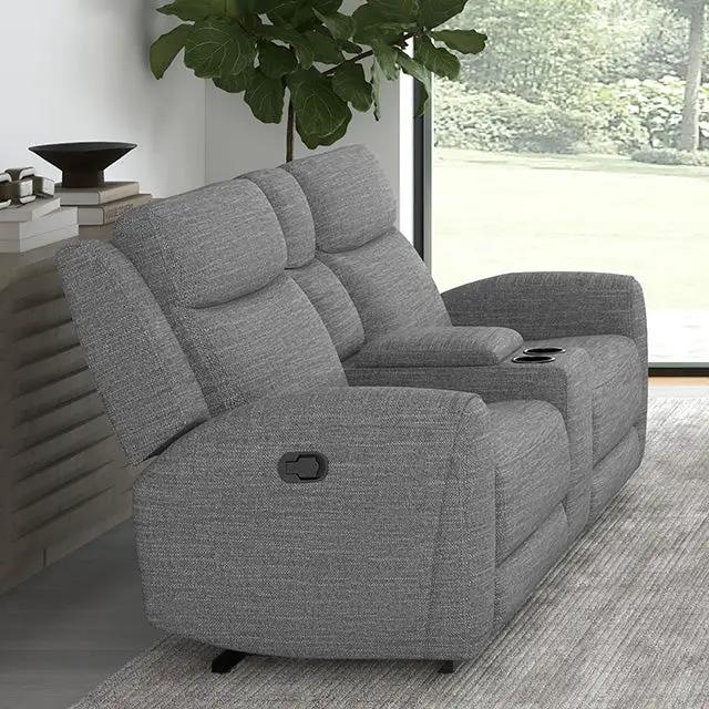 Antonius - Manual Recliner Loveseat w/ Console by Unique Piece Furniture