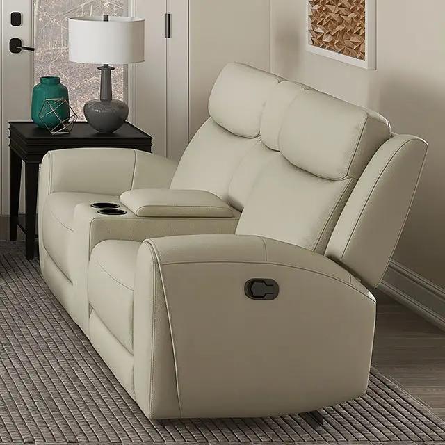 Jacobus - Manual Recliner Loveseat w/ Console by Unique Piece Furniture