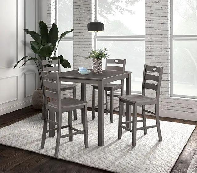 Lubbock - 5 Pc. Counter Ht. Table Set by Unique Piece Furniture
