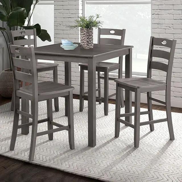 Lubbock - 5 Pc. Counter Ht. Table Set by Unique Piece Furniture