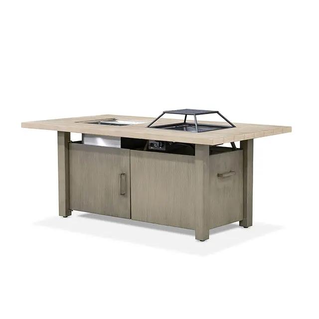 Bordeaux - Dining Table w/ Fire Pit & Cooler by Unique Piece Furniture