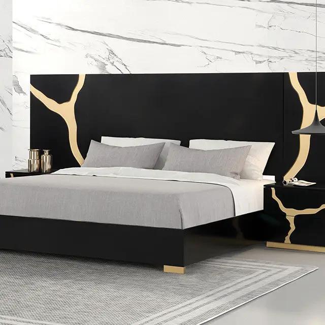 Goldsberg - E.King Bed w/ Wall Panels by Unique Piece Furniture