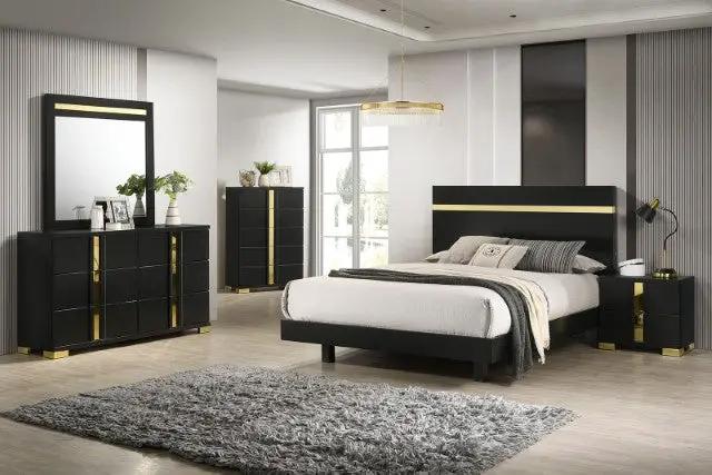 Lillestrom - E.King Bed by Unique Piece Furniture