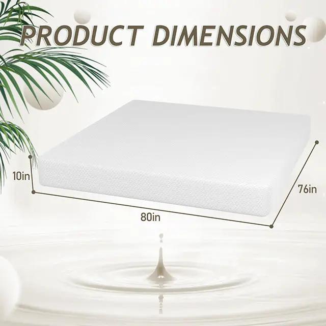 Forsythia - 10" E.King Green Tea Gel Memory Foam by Unique Piece Furniture