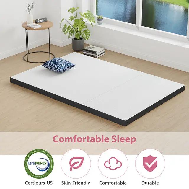 Hollyhock - 3" Full Tri-Fold Memory Foam Topper by Unique Piece Furniture