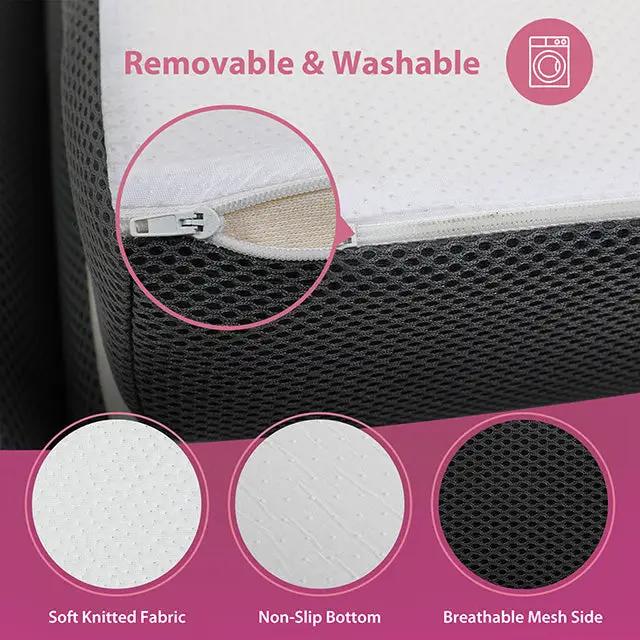 Hollyhock - 4" Full Tri-Fold Memory Foam Topper by Unique Piece Furniture
