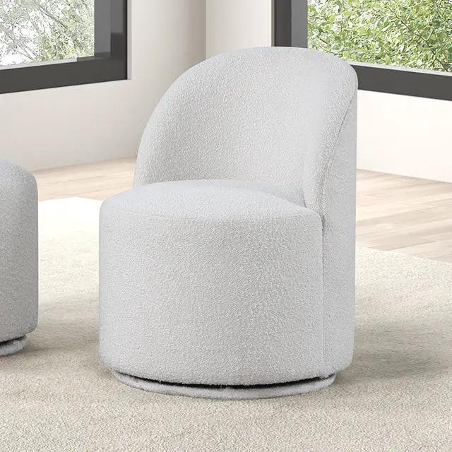 Broager - Dining Swivel Chair, White by Unique Piece Furniture