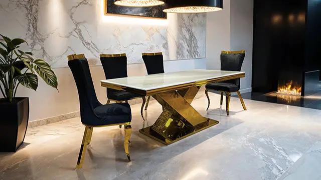 Basilicata - Gold Chair (2/CTN) by Unique Piece Furniture