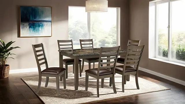 Adia - 7 Pc. Dinning Table Set by Unique Piece Furniture