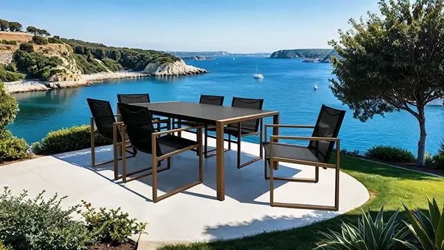 Oswego - 8 Pc. Outdoor Dining Set by Unique Piece Furniture