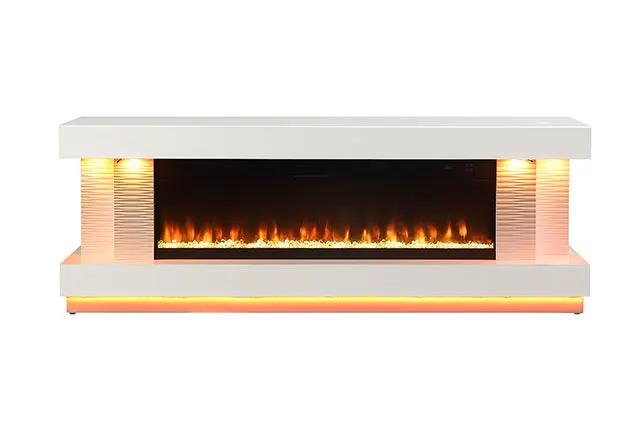 Peseux - 71" TV Stand w/ Electric Fire Place by Unique Piece Furniture